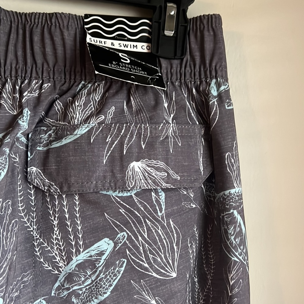 - Men's Swimming Surf & Swim Shorts Cargo Side Pocket Suit Beach Small - Picture 6 of 7